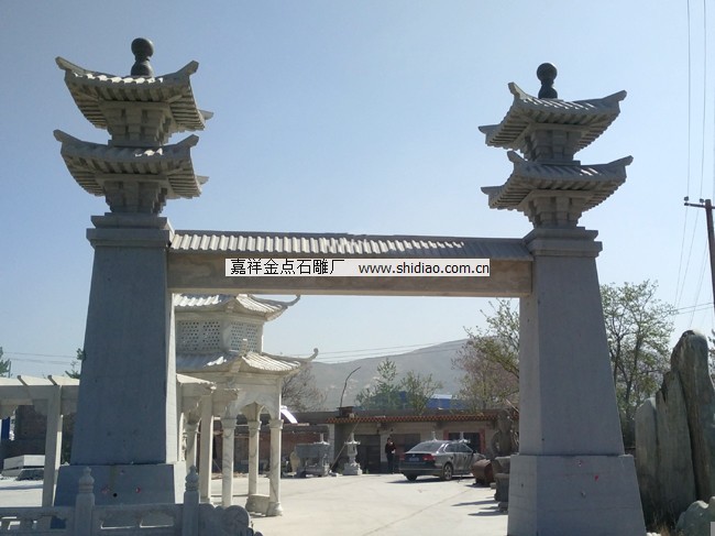 石雕汉阙　石阙