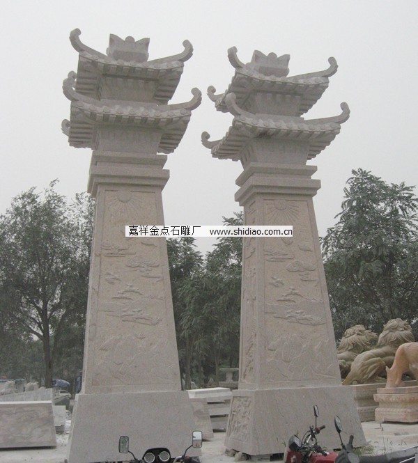 石雕汉阙　石阙